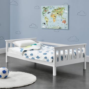 Kinderbett Nuuk 70x140 cm Weiß [en.casa]