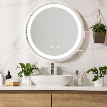 LED-Badspiegel Maratea Silber in versch. Größen [pro.tec]