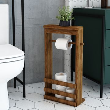 Toilettenpapierhalter Thyborøn Kiefernholz [en.casa]
