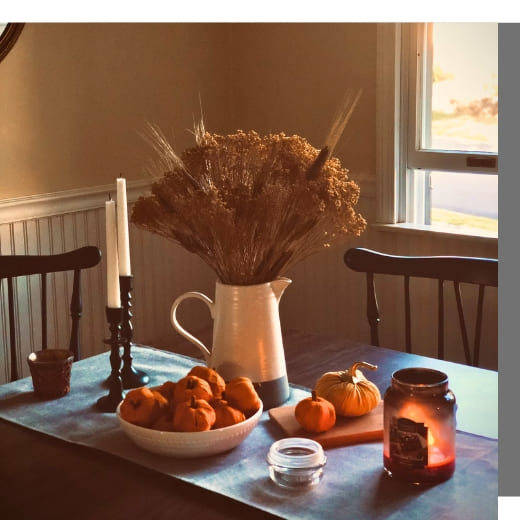 Herbstdeko Tisch